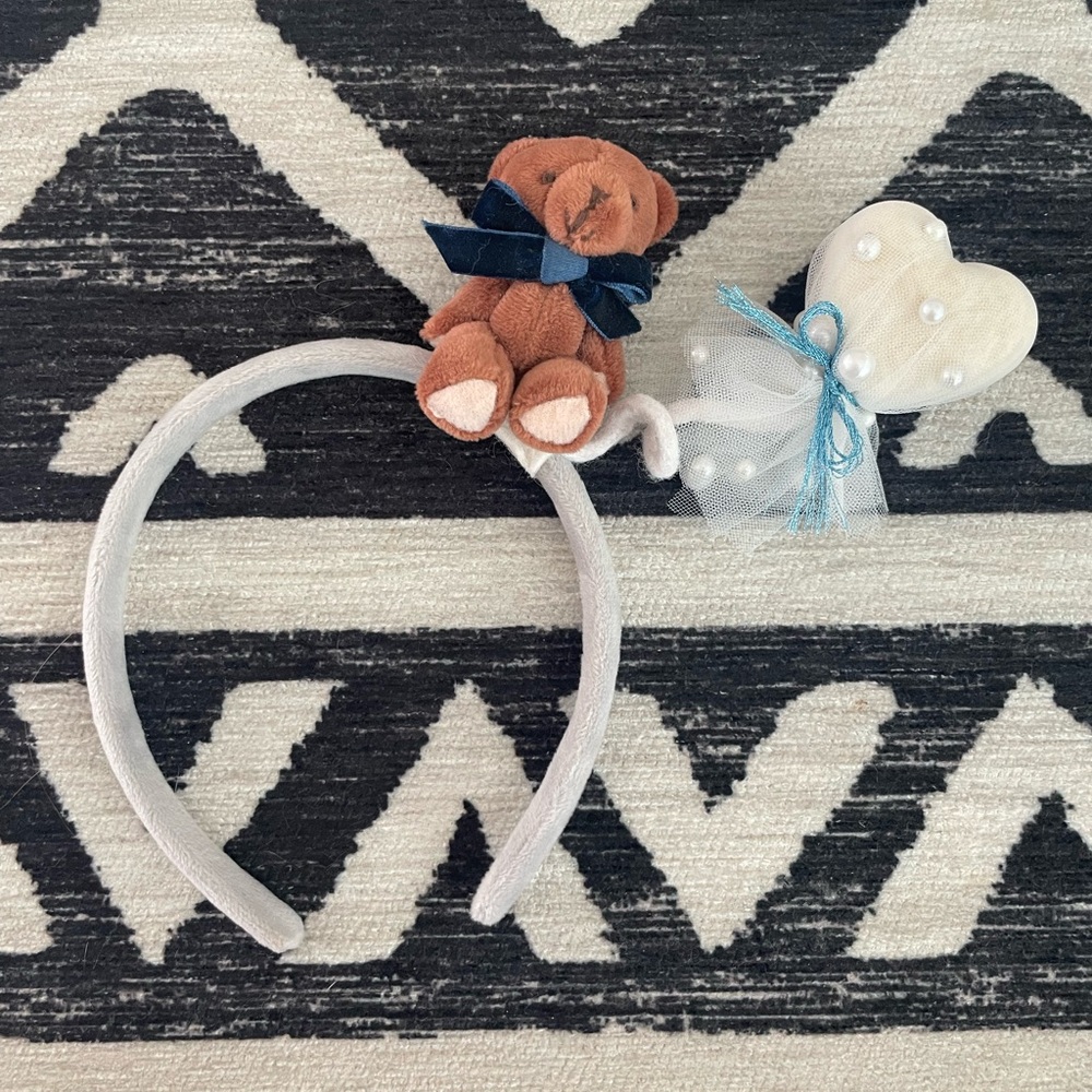 Crickets Blossom Handmade Bear Headband